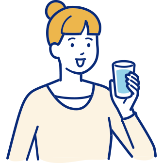 普段の飲み水に！ イラスト