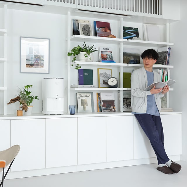 mini BSH-311 浄水型サーバー Mat White(フレシャス) 浄水】卓上型の小さなウォーターサーバーevery frecious mini